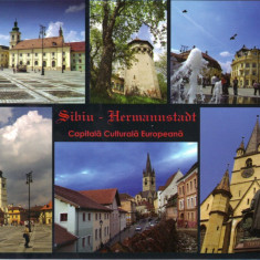 Carte postala CP SB001 Sibiu - colaj - necirculata