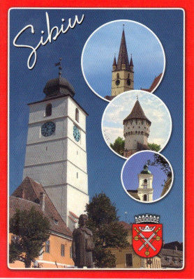 Carte postala CP SB008 Sibiu - Turnul Sfatului- necirculata foto