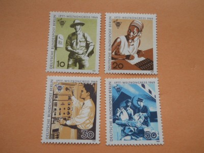 HOPCT Berlin-Germania-1969-4 valori-nestampilate mnh (nr.84) foto