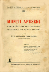 Ciomac-Popa, Muntii Apuseni.Cercetari economice, Bucuresti, 1936 foto