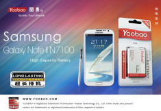 Baterie 3100mAh Samsung Galaxy Note 2 N7100 by Yoobao Originala foto