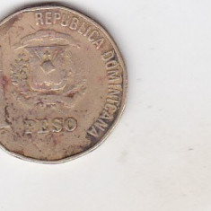 bnk mnd Republica Dominicana 1 peso 1991 , personalitati