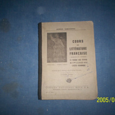 COURS DE LITERATURE FRANCAISE -CLS V -GORGOS -DAMIANOVICI