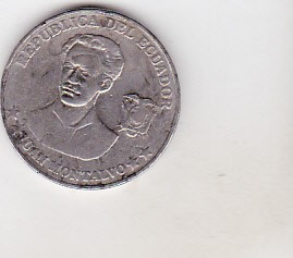 bnk mnd Ecuador 5 centavos 2000 , Juan Montalvo