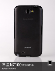 Husa Samsung Galaxy Note 2 N7100 TPU +Folie Protectie by Yoobao Originala Black foto