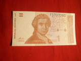 Bancnota 1 Dinar Kroatia 1991, cal.NC