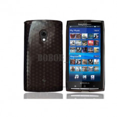 SONY ERICSSON X10 XPERIA HUSA PROTECTIE GEL SILICON GRI NEAGRA ! foto