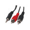 Cablu audio jack 3,5mm la 2RCA 10m