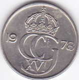 Moneda Suedia 50 Ore 1978 U - KM#855 VF, Europa