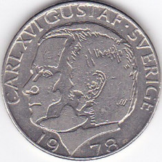 Moneda Suedia 1 Krona 1978 U - KM#852 VF