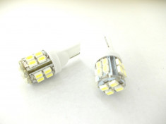 Leduri auto T10 ( W5W) 20 smd 1210 , bec led , led auto foto