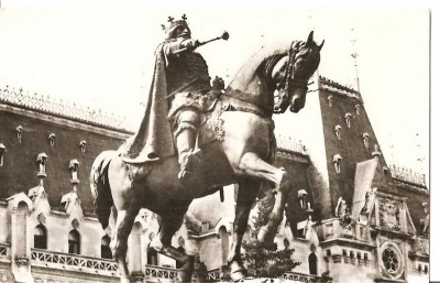 CPI (B1487) IASI, STATUIA LUI STEFAN CEL MARE, EDITURA MERIDIANE, CPCS, NECIRCULATA RPR foto