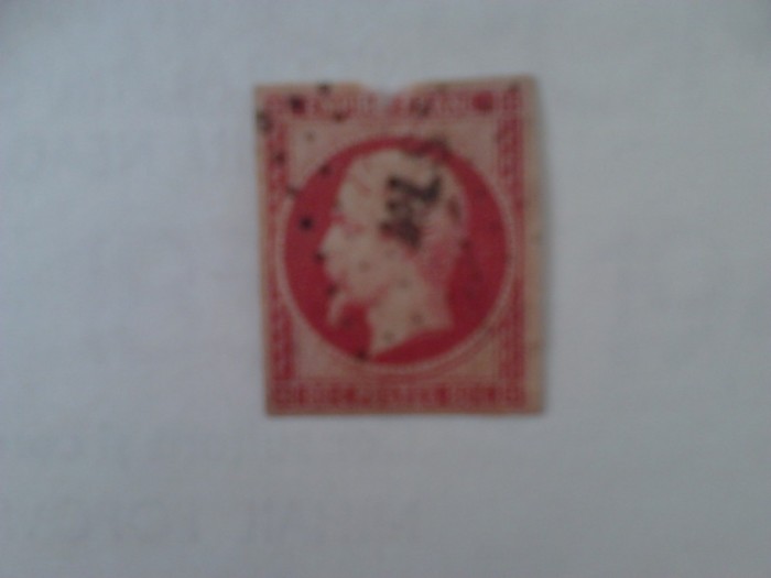 Franta 80c nedantelat stampilat Napoleon 1853