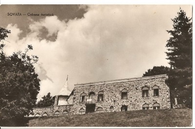 CPI (B1495) SOVATA, CABANA TURISTICA, EDITURA MERIDIANE, CPCS, CIRCULATA RPR, STAMPILE. foto