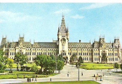 CPI (B1443) IASI, PALATUL CULTURII, EDITURA MERIDIANE, I. P. SIBIU, CIRCULATA 1974, STAMPILE, TIMBRU. foto