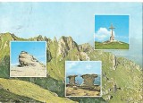 CPI (B1467) MUNTII BUCEGI, MOZAIC, COLTII MORARULUI, CRUCEA DE PE CARAIMAN, SFINXUL, CIRCULATA, STAMPILE, TIMBRU, 20.8.80, Fotografie