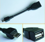 Vand Cablu USB, OTG (On The Go) pentru contectarea la tableta / smartphone a dispozitivelor USB (stick, modem, tastatura, mouse)