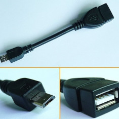 Vand Cablu USB, OTG (On The Go) pentru contectarea la tableta / smartphone a dispozitivelor USB (stick, modem, tastatura, mouse)