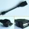Vand Cablu USB, OTG (On The Go) pentru contectarea la tableta / smartphone a dispozitivelor USB (stick, modem, tastatura, mouse)