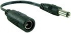 cablu adaptor, curent continuu, tata 2,6mm. - mama 2,1 mm../8314 foto