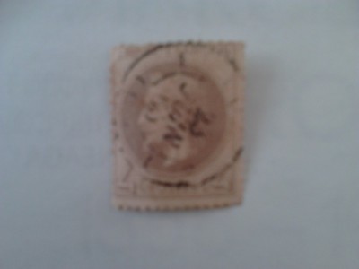 Franta 4c stampilat dantelat Napoleon 1862 foto