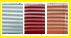 Jaluzele orizontale PVC diferite marimi, culoare maro deschis/inchis. foto