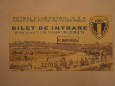 Bilet meci fotbal Petrolul - FC Bihor Oradea 28.11.2010 foto