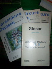 Curs de limba germana Sprachkurs Deutsch 3volume + glosar foto