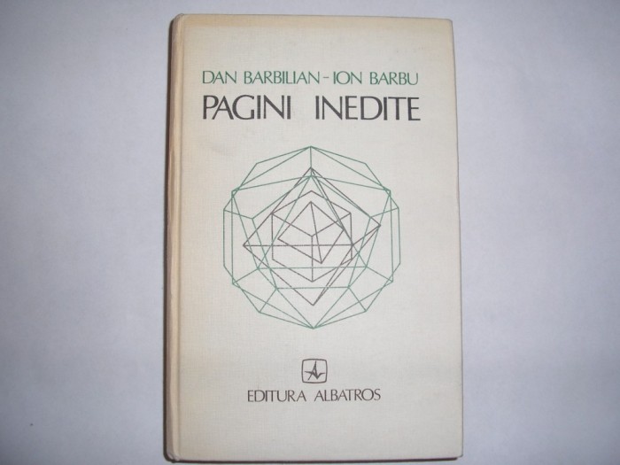 DAN BARBILIAN-ION BARBU - PAGINI INEDITE,