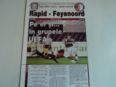 Program meci fotbal RAPID Bucuresti - FEYENOORD 29.09.2005 foto