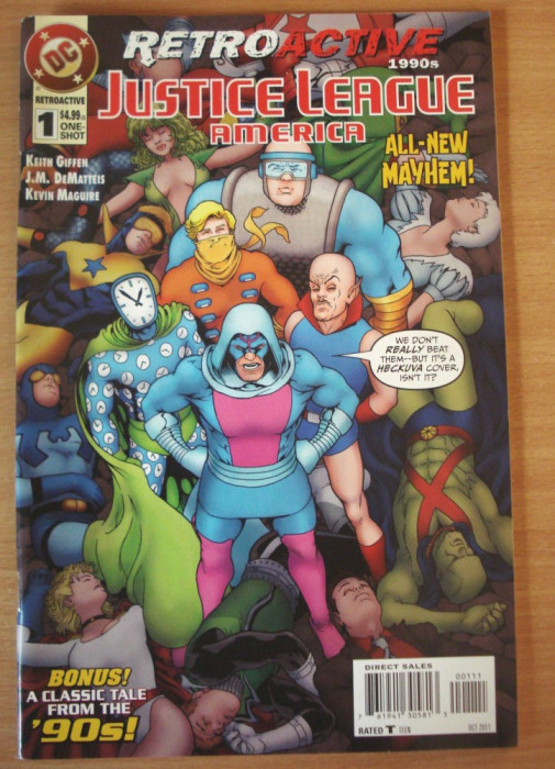 Justice League Of America Retroactive 1990s . DC Comics