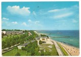 carte postala(marca fixa)-EFORIE NORD-Faleza si plaja