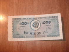 BANCNOTA DE UN MILION LEI ANUL 1947 foto