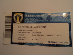 Bilet meci fotbal Petrolul Ploiesti - AEK Atena 15.07.2012 foto