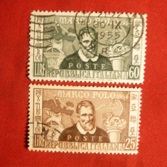 Serie Marco Polo 1954 Italia , 2 val.stamp.