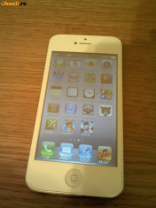 Replica iPhone 5S dual sim - alb/negu noi in cutie - ecran 4 inch ! foto