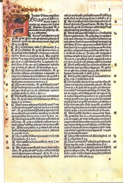 CPI (B1350) ANGELUS DE CLAVASIO, BIBLIOTECA &quot;V.A. URECHIA&quot; GALATI, 1981