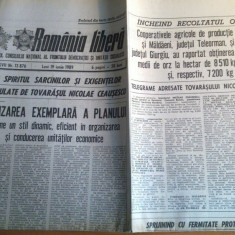 ziarul romania libera 19 iunie 1989-realizarea exemplara a planului