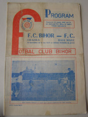 Program FC Bihor - FC Baia Mare (1979) foto