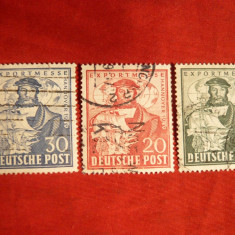 Serie Targ Hanovra 1949 Ocup.Aliata a Germaniei ,3 val.stamp.