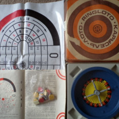 RINGLOTO joc ruleta jucarie de colectie veche perioada comunista USSR Estonia