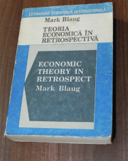 MARK BLAUG - TEORIA ECONOMICA RETROSPECTIVA foto