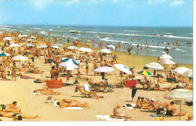 CPI (B1377) MAMAIA PE PLAJA, EDITURA MERIDIANE, ARTA GRAFICA, CIRCULATA 3.07.67, STAMPILE, TIMBRU foto