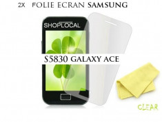 VAND - 4X FOLIE/FOLII ECRAN Samsung Galaxy Ace S5830 (SET4 BUC) - LIVRARE GRATUITA IN TARA!! foto