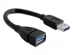 Cablu extensie USB 3.0 A-A 15cm tata - mama-82776 foto