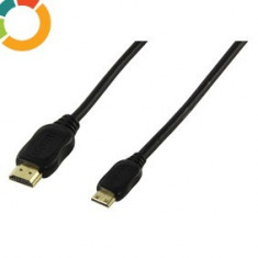 Cablu HDMI-mini HDMI 1.5m cu ethernet (HDMI 1.4 cu ethernet compatibil 3D) de foarte buna calitate foto