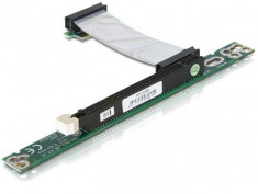Riser placa PCI Express x1 la x16 cablu flexibil insertie stanga - 41776 foto