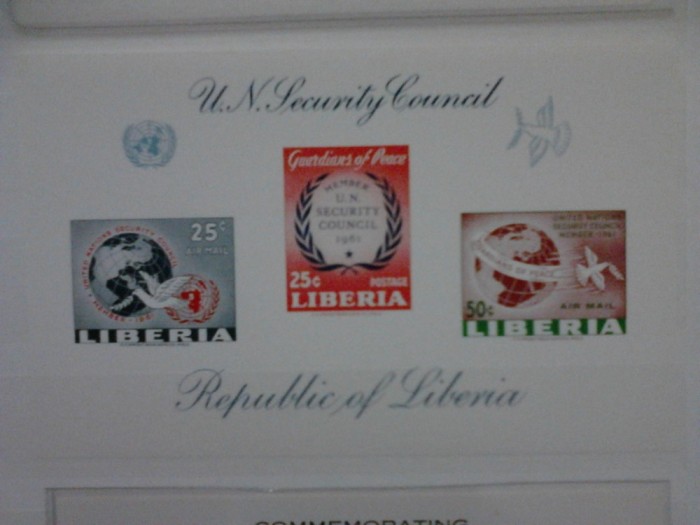 Liberia 1961 ONU colita nedantelata MNH
