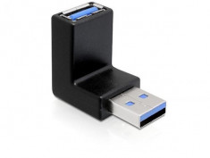 Adaptor USB 3.0 tata-mama in unghi de 270 de grade vertical - 65340 foto