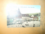 Carte postala Brasov Brasso Kronstadt Piata Franz Josef, Necirculata, Printata